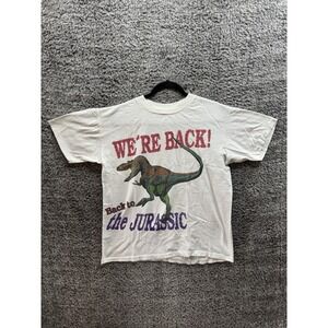 Vintage Jurassic Park "We're‎ Back To The Jurassic" Movie Shirt 1990s Size M/L
